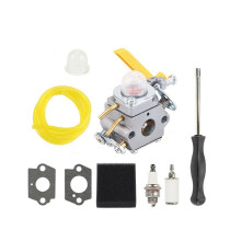 Carburetor with Air Filter Fuel Hose Smooth Start for Lawn Mower and Ryobi 25cc 26cc 30cc