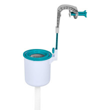 Skimmer for Above Ground Pools with Adjustable Bracket and Removable Basket – Efficient Automatic Removal of Debris