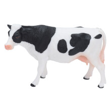 Maatilan eläinten lelut lapsille, yksityiskohtainen realistinen Holstein-lehmähahmo, opettavainen leikkilelu turvallisilla ja luovilla