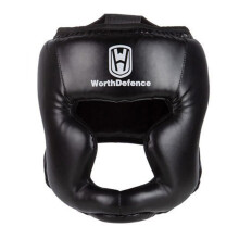 Boxing Head Guard Kids Black Adjustable Sparring Helmet Competition Head Guard For Kickboxing Taekwondo Muay Thai