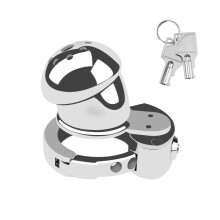 Stainless Steel Chastity Cage Chastity Lock Device Adjustable Bird Cage For Men 1A Penis Ring Sex Toy