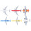 Flugzeugset für Kinder, Mini-Kinderflugzeugmodell, 7