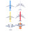 Flugzeugset für Kinder, Mini-Kinderflugzeugmodell, 9