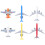 Flugzeugset für Kinder, Mini-Kinderflugzeugmodell, 5