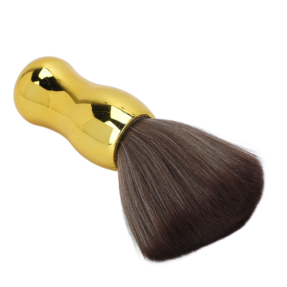 Gold Soft Nylon Barber Neck Duster Brush In For Hair And Face Sweep