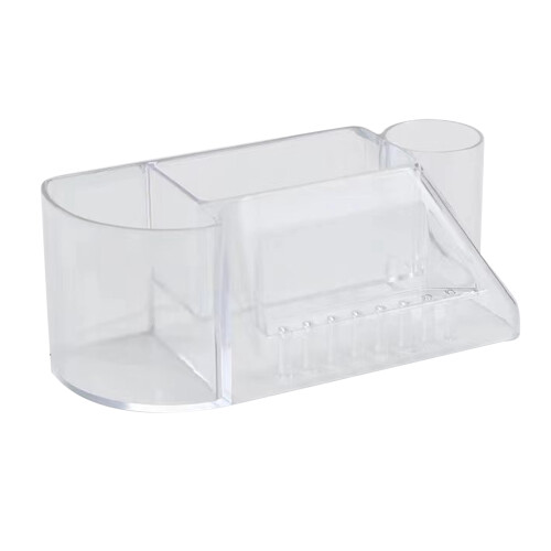 Mini Nail Drill Machine Storage Box, Multifunctional Nail Drill Stand Transparent Design Organizer With Strong Material And Portable Functionality 1