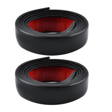 Auto Dirt Catcher 35/45mm Extender Decorative Car Wheel Eyebrow Guard Universal Fender Flare Wheel Arch Trim (2x Black 45mm)