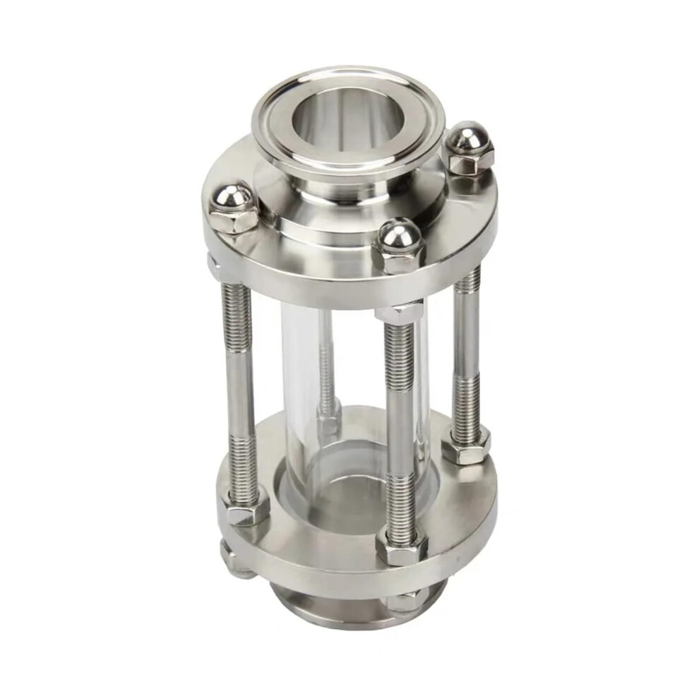 1.5 Inch Tri Clamp Sanitary Flow Sight Glass Sus304 Stainless Steel For 38Mm Homebrew Pipe 9347817180749