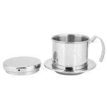 Silver 304 Stainless Steel Drip Coffee Filter Pot, 75/80/110mm