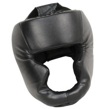 Boxing Headgear Unisex Sparring Head Guard Full Cover Black For Martial Arts
