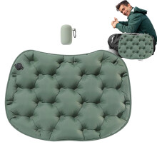 Air Inflatable Seat Cushion With Storage Case, Portable Bleacher Pad, For Travel Fishing Hiking Olive Green