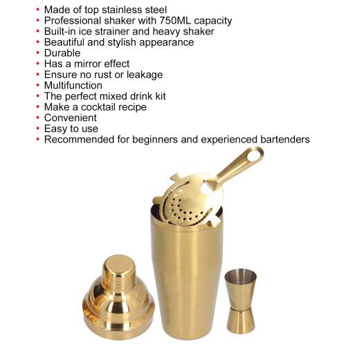 Cocktail-Set, modisches 750 ml Barzubehör-Set aus