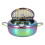 Fritteuse aus Edelstahl mit Thermometer, 3,2 l, 3