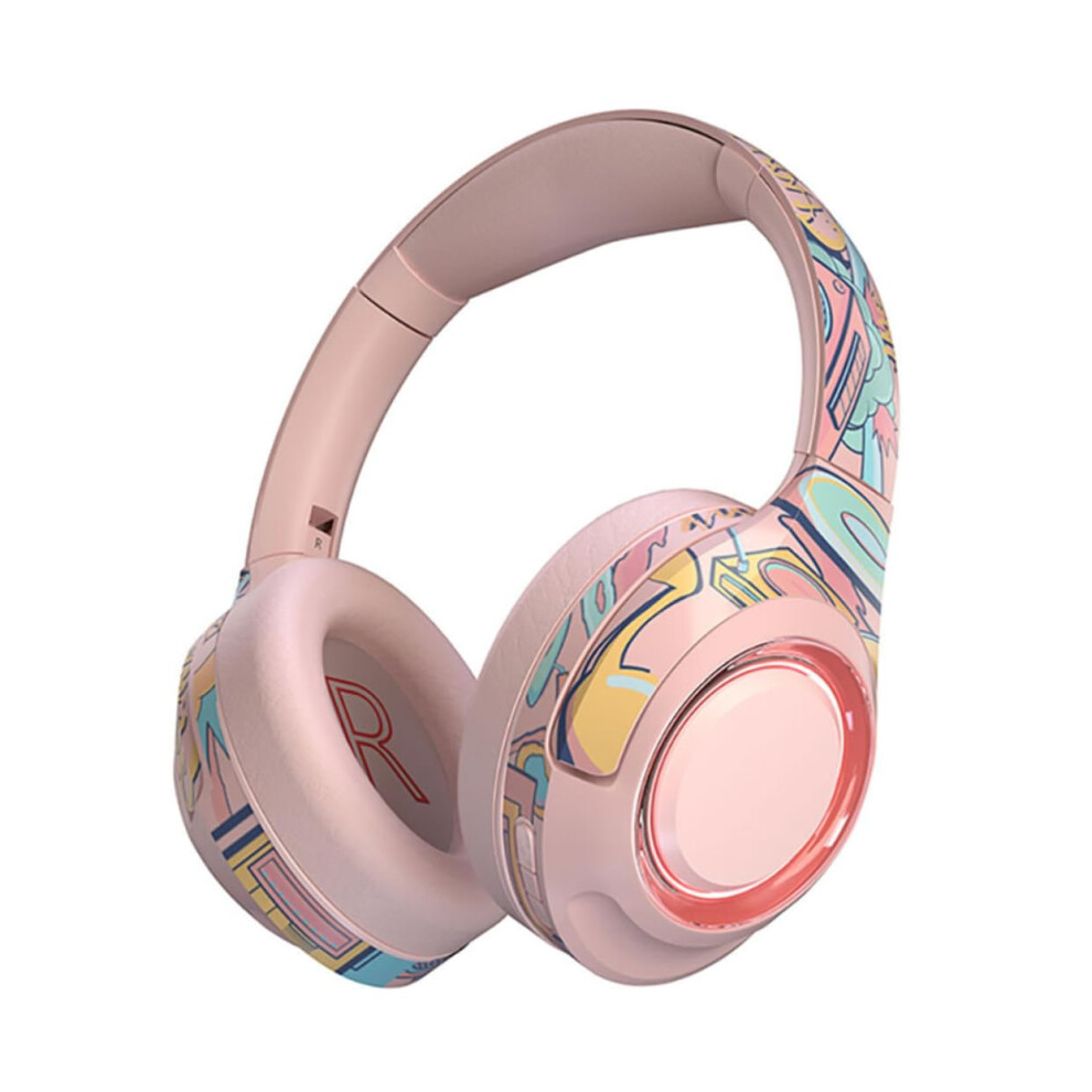 Wireless Headphones Overear Stereo Headset Led For Cellphone Office And Home Use 9347817181098