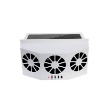 4W Solar Power Car Window Air Vent Fan Mini Air Conditioning Cooler PM, Solar Fan Car Windscreen Cooling Fan Window Cooler Car Fan