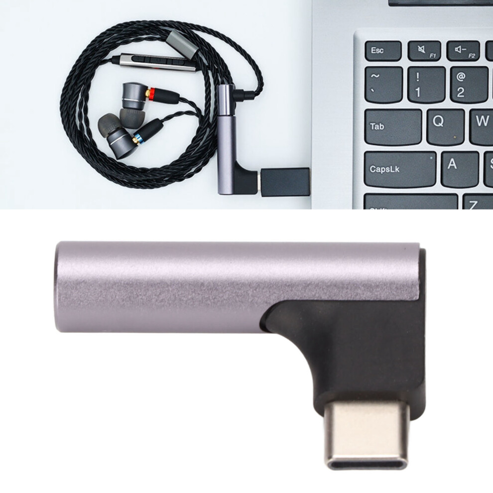 High Fidelity Type C To 3.5Mm Adapter With Dac Chip Color Gray 9351375417810