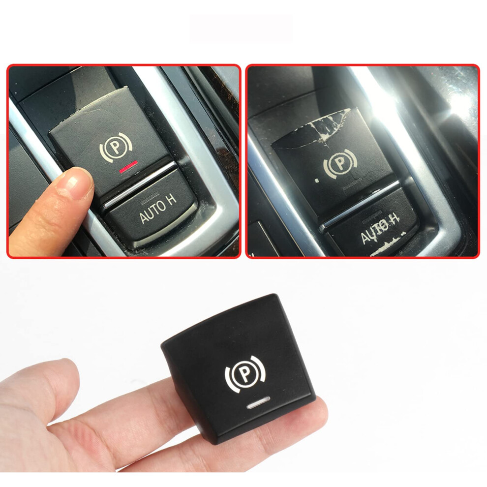 Car Handbrake Parking Brake P Button Switch Cover For Bmw 5 7 F01 F02 F07 F10 F11 F18 F30 520 523 730 20092017 (Old Model (Longer Lock)) 9382693670977