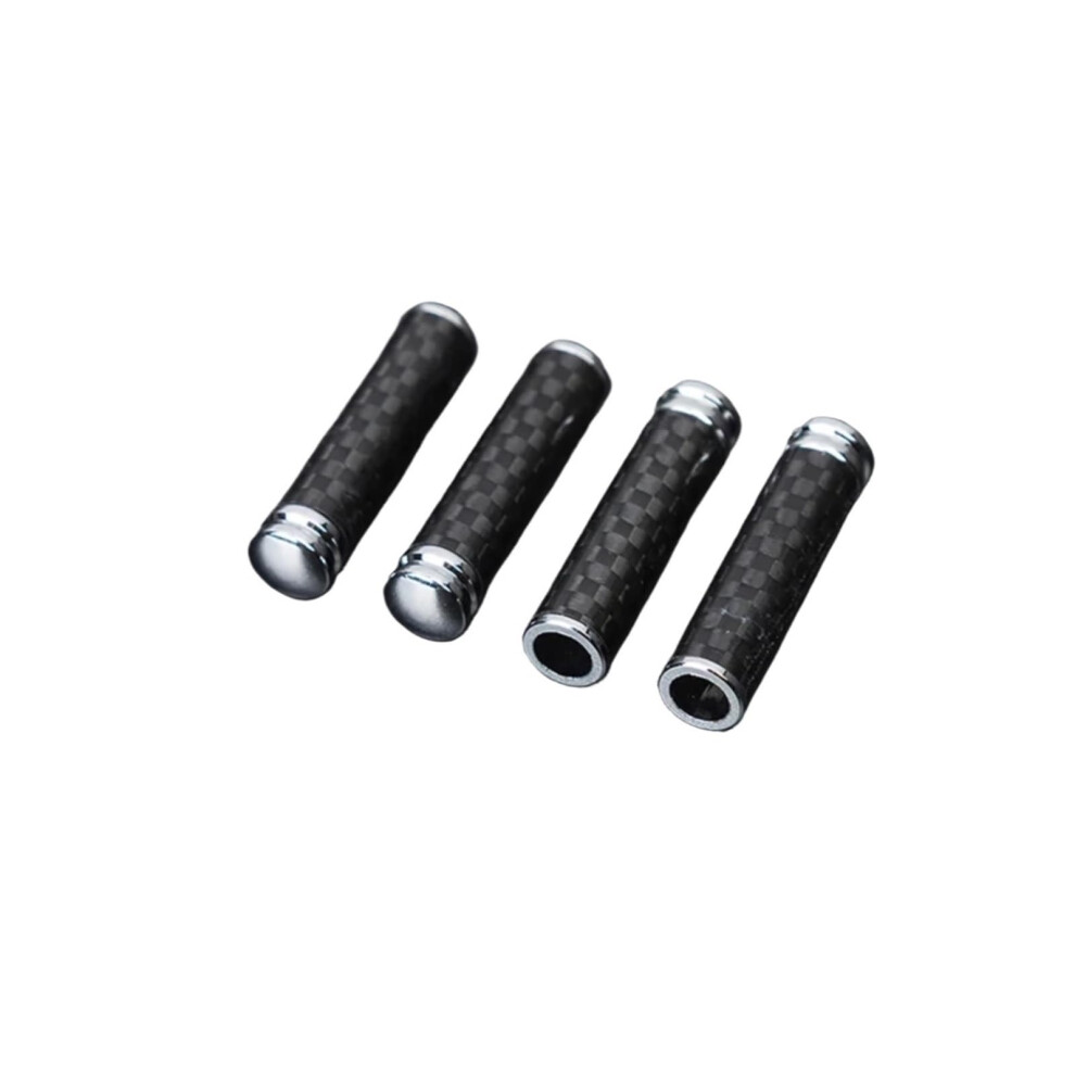 Auto Door Lock Buttons Compatible With Mazda, 4Piece Car Accessory, Carbon Fiber Door Lock Rod, Interior Door Lock Button, Pull Pin Cover 9382693671622