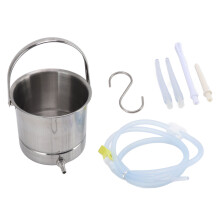 Klistierkübel-Set aus Silikon 1,6 L 1,5 m Schlauch Wie abgebildet