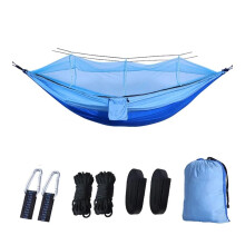 Camping Hammock with Breathable Ergonomic Support, Durable Straps, Outdoor Garden Swing Chair Blue