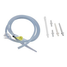 Tubo per clistere in silicone morbido da 1,5 m con sistema valvola antiritenzione premium