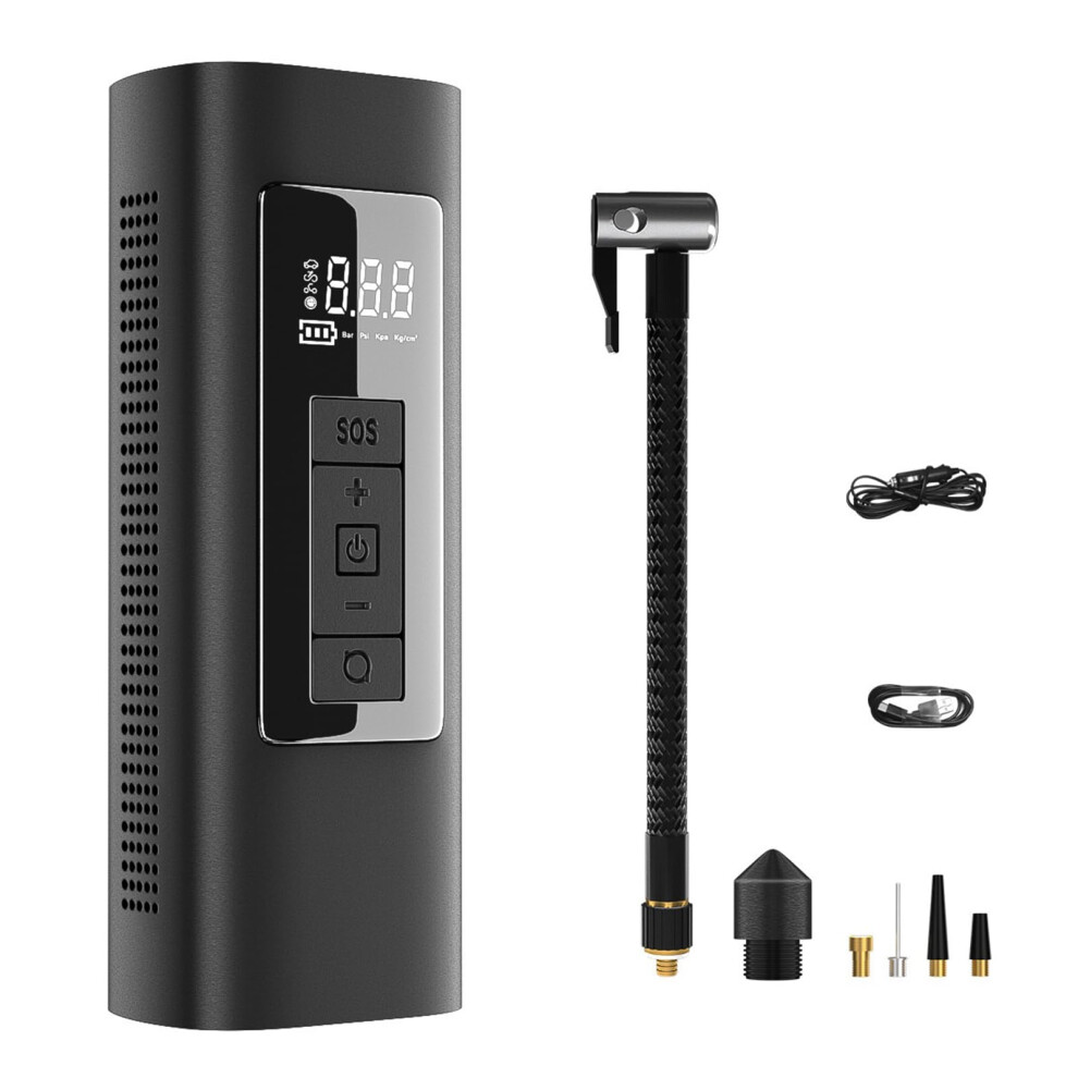 Portable Led Digital Display, Pressure Gauge, Tire Inflator, Multifunctional, Car, Electric, Portable, Analog, Air Compressor 9347817985474