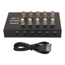 Car Audio Graphic Equalizer, 7 Band Sound Equalizer with Equalization Circuit Control, Dual Channel Sound System with 3.5mm Interface, Aluminum Alloy