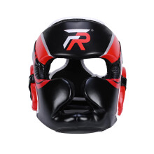 Boxing Headgear Forehead and Ear Protection Full Face Protection for Sparring Karate Taekwondo Training Men Women Red M