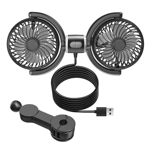 Two USB auto adapters