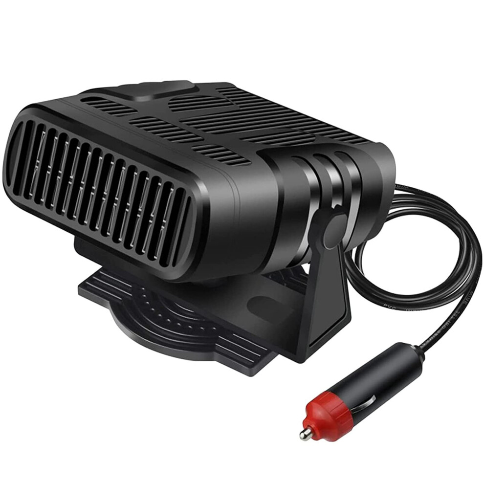 24V Portable Car Heater And Defroster 2In1 Fast Heating Cooling Fan With 360 Rotation For Cars Trucks Vans 9426802611571