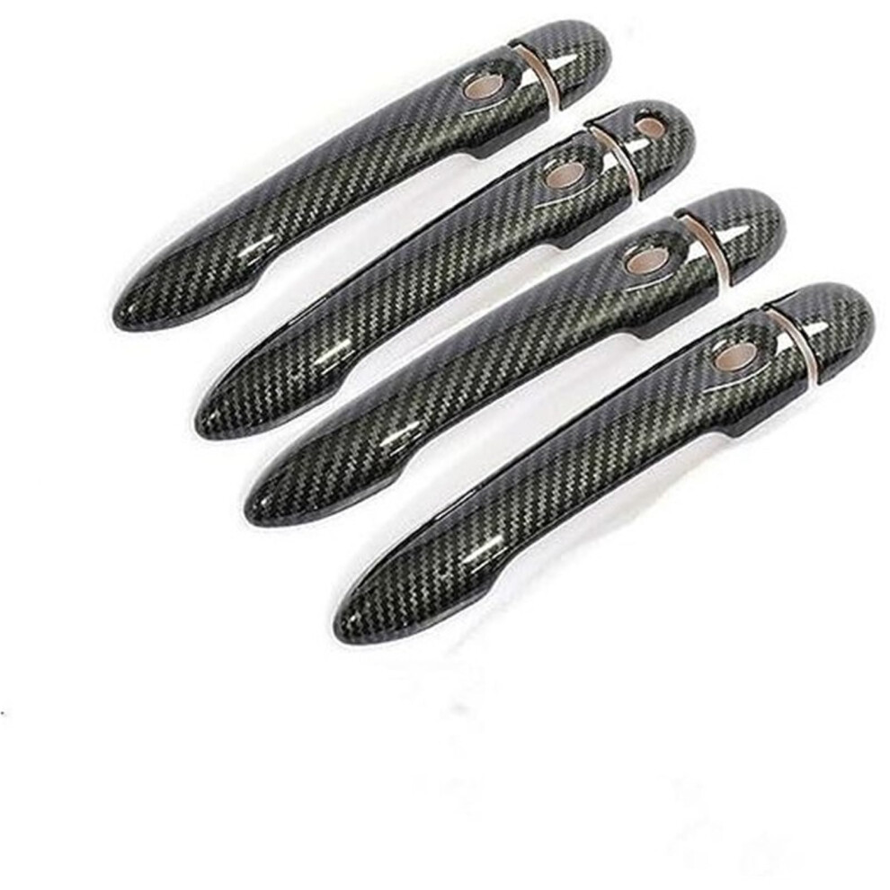 For Renault, Scenic Iii Grand Scenic/Scenic Xmod 20102016 Carbon Fiber Car Door Handle Cover Car Door Handle Cover ( 4Dr 1 Key 4 Buttons) Black 9382693672841