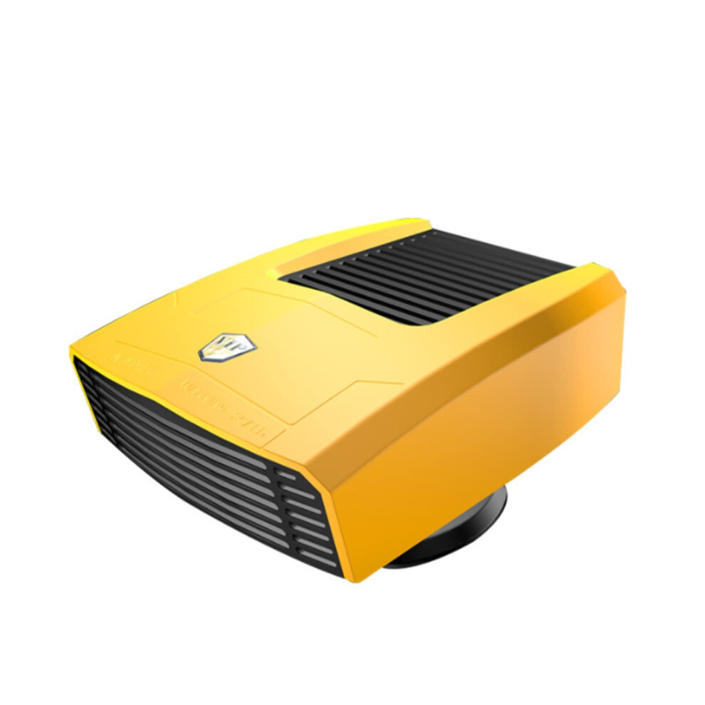 24V Portable Car Heater And Cooler, Fast Heating Vehicle Windshield Defroster Fan, Yellow 9347817182286
