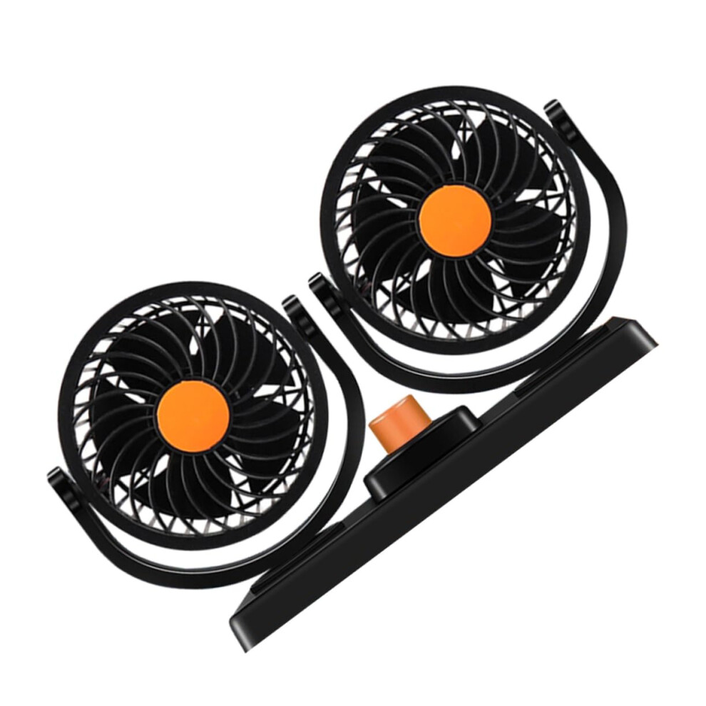 Car Cooling Fan 360 Degree Rotation Car Fan Dual For Dashboard 24V Car Fan For Suvs 9347817986334