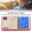 Lightweight Handheld Game Console 2.4inch Color Screen Ultra Thin Red Portable 9