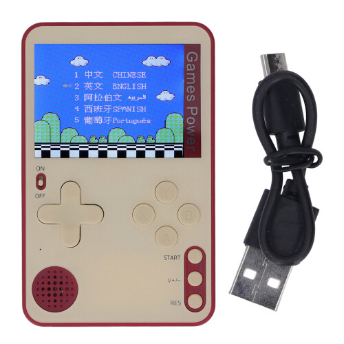 Lightweight Handheld Game Console 2.4inch Color Screen Ultra Thin Red Portable 1