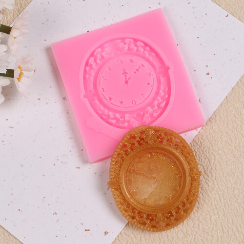 Multipurpose Silicone Clock Mould Crafting Tool Plaster Resin Art 2