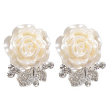 Pack of 2 Accent Faux Pearls Cufflinks Golden Finish-Silver