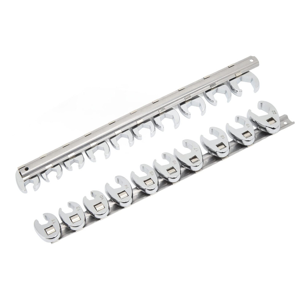 Crows Foot Wrench Set 3/8 Inch Drive Metric 10Mm22mm For Automotive Tight Spaces 9382693281449