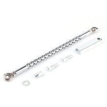 Motorcycle Gear Shift Lever Shift Rod Silver Mesh Style Gear Linkage Link Arm for FXS/FXST/FLST 19862014