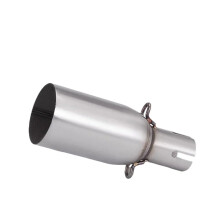 Motorcycle Exhaust Muffler Silencer 51mm with 2845mm Pipe Adapter for Enhanced Performance