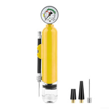 Ball Inflator With Easy To Read Gauge For Accurate Inflation Yellow Compact Design