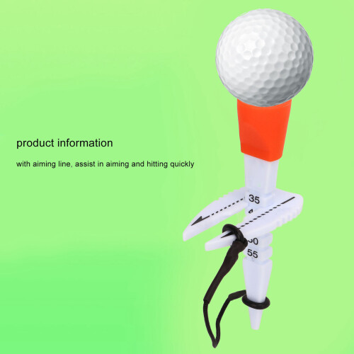 Golf-Tees 35-55mm Einstellbarer Bereich 25g Orange 2