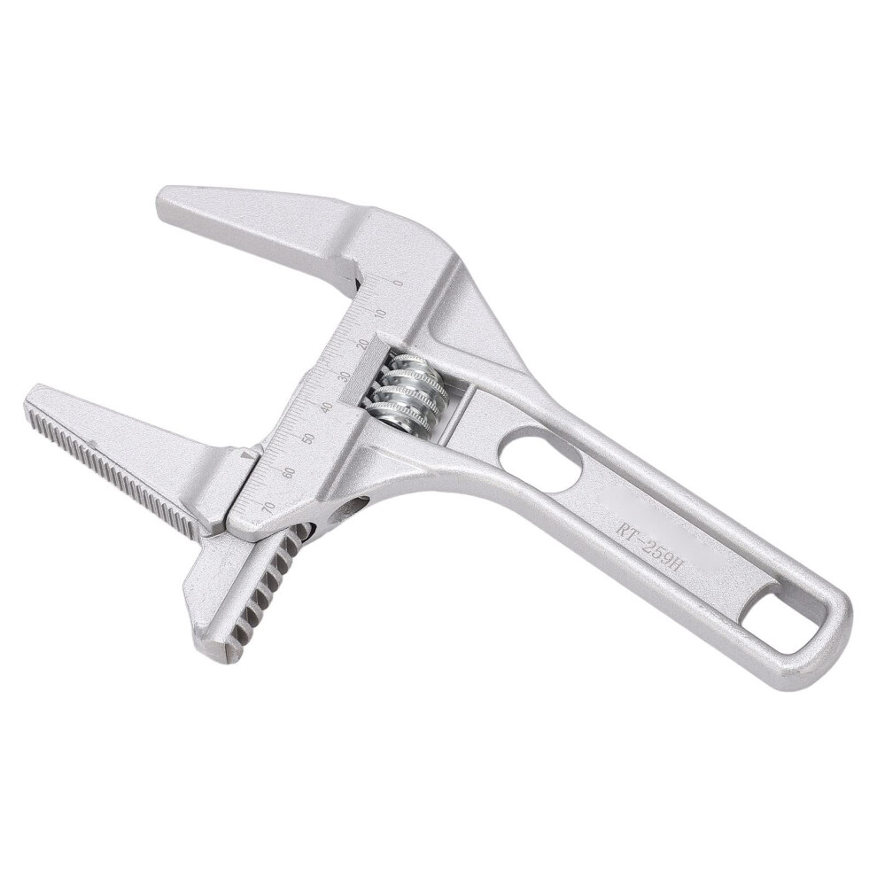 Adjustable Wrench, Large Opening, Bathroom Wrench, Wide Jaws, 7Â70 Mm, Aluminum Alloy, Wrench For Bathroom 9382693673992