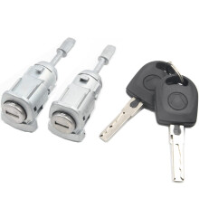 Lock Cylinder Door Lock Key Left Right Compatible with VW Golf 4 Bora Skoda Fabia 6Y2 6Y5 604837167 604837168