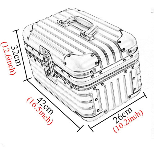 Motorcycle Rear Box with Trolley Attachment, Detachable Lock, Thicker Winding 1