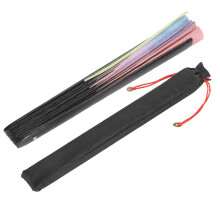 Elegante bamboe handwaaier voor Chinese en Japanse festivals, meesterlijk ontwerp met hoogwaardige nylonstof, ideaal voor rave-decoraties en tai chi.