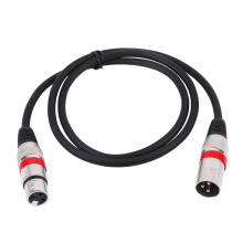 Profesionálne XLR káble pre štúdio a pódium, vyvážený audio kábel s vysokou čistotou bezkyslíkovej medi, trojité tienenie, krištáľovo