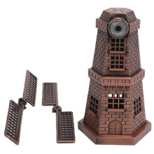 Moinho de vento vintage para decoração de interiores, modelo de moinho de vento de metal com design retrô, decoração personalizável e ampla
