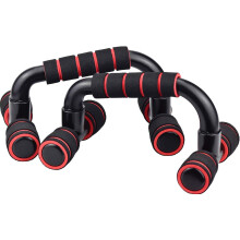 Barras inclinadas para flexiones, ideales para ejercicios versátiles de la parte superior del cuerpo. Barras portátiles y ligeras con soporte de