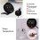 5in1 Motorcycle Water Temperature Gauge USB Rechargeable Time Voltmeter LED Display Meter with Temperature Sensor Ref: 7641 3